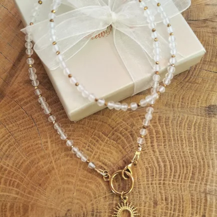 KRYSZTAŁ GÓRSKI Naszyjnik Światła -zawieszka Słoneczko