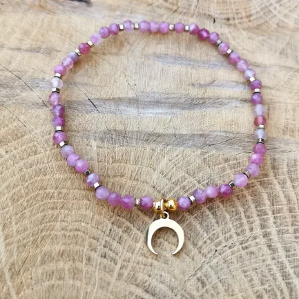 Bransoletka z różowego turmalinu