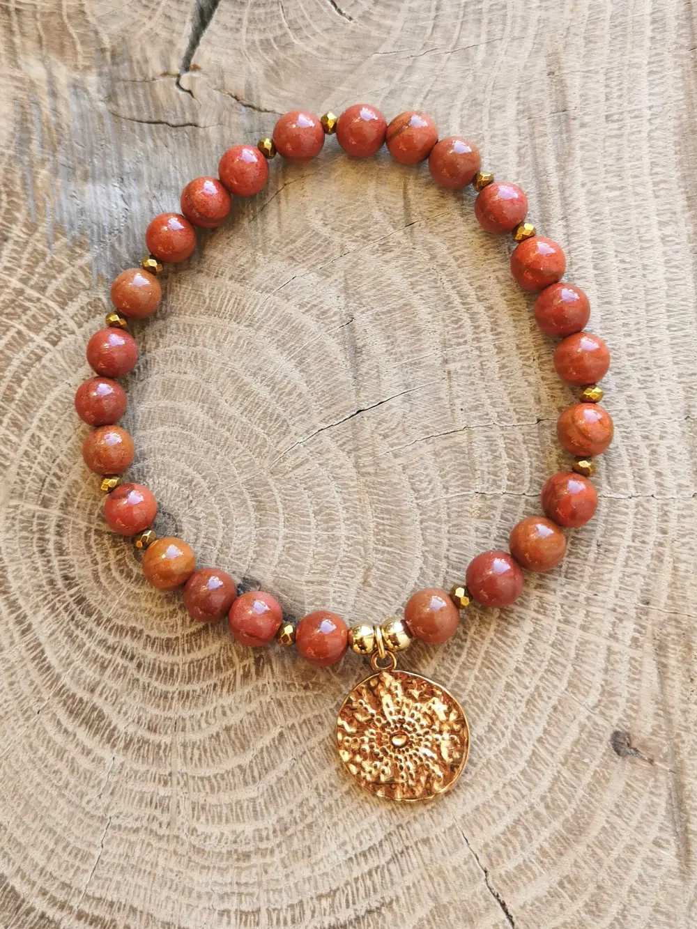 jaspis czerwony bransoletka